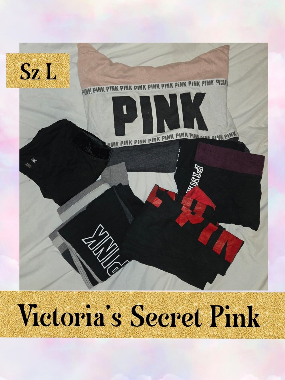 Victoria's Secret Pink Lot Sz L